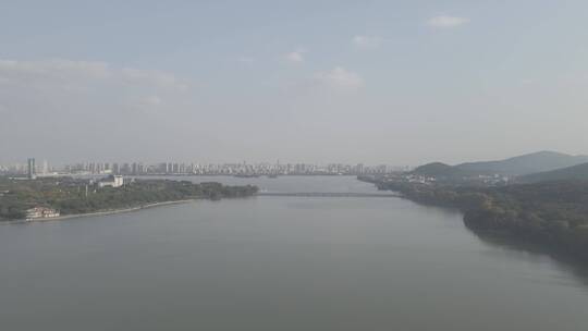 无锡太湖鼋头渚蠡湖全景4K航拍原素材