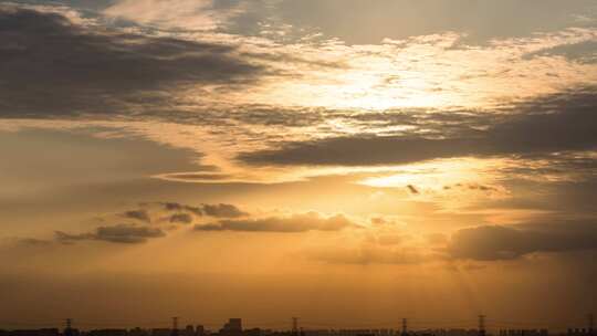 夕阳 晚霞 天空 治愈系 黄昏 唯美