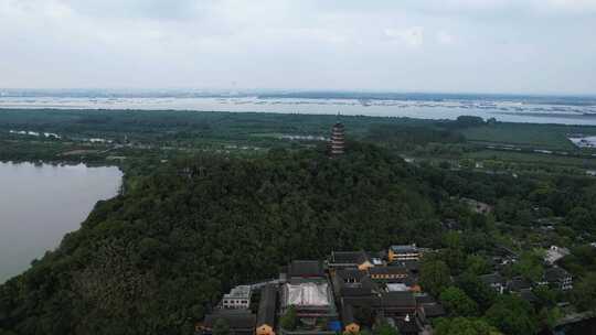 江苏镇江焦山5A景区航拍