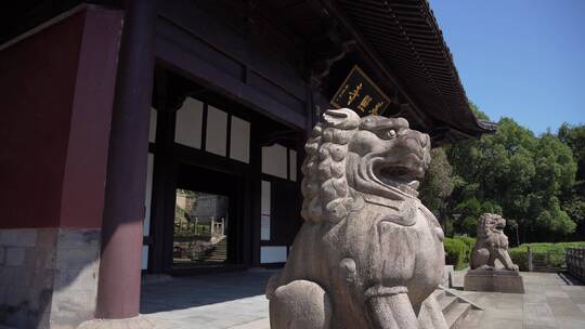 嘉兴柯岩风景区普照寺风景视频