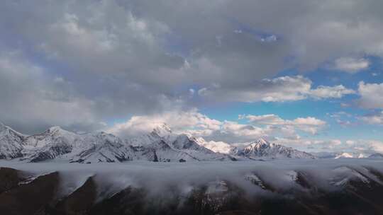 雪山云海延时摄影合集