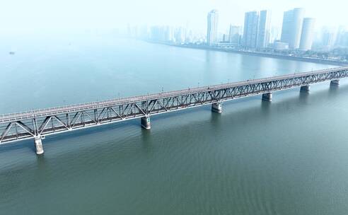 杭州钱塘湾大桥延时航拍