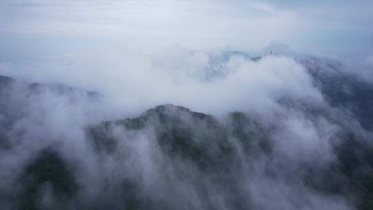 山川山峰高山云海航拍