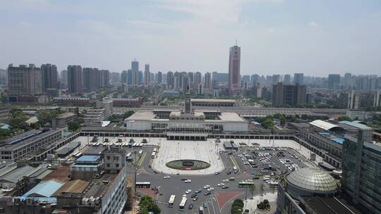 湖南 长沙 火车站 交通 航拍