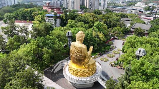 重庆华岩旅游风景区华岩寺航拍