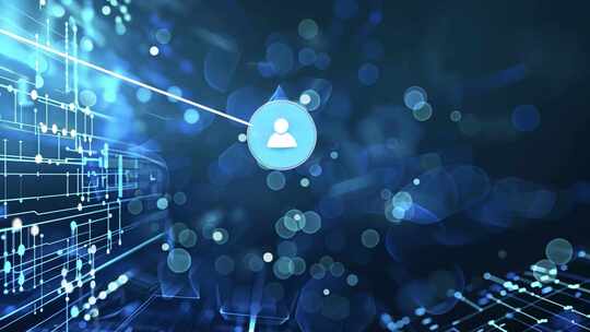 科技感人物图标背景素材