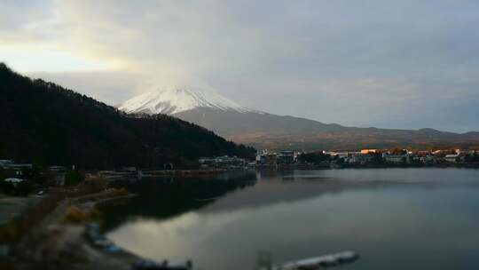 富士山的延时影像