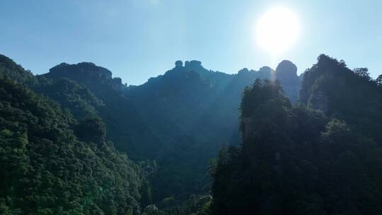 4K航拍张家界武陵源风景区群山