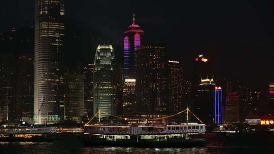 香港维多利亚港湾夜景