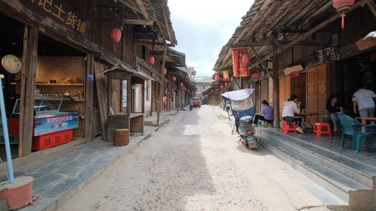 古镇老街古老乡镇古代小镇街道街景