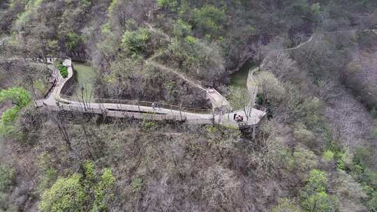 河南省安阳市林州红旗渠青年洞航拍