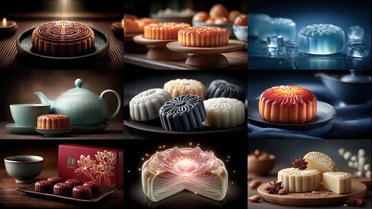 中秋佳节品味团圆月饼盛宴高清在线视频素材下载