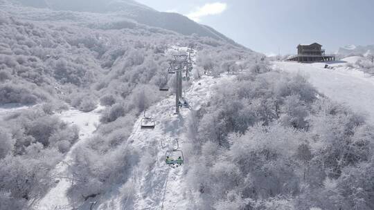 雪山4K航拍 四川太子岭