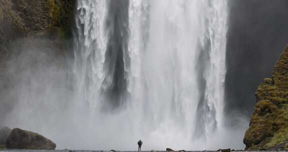 Skogafoss，瀑布，冰岛，喷水