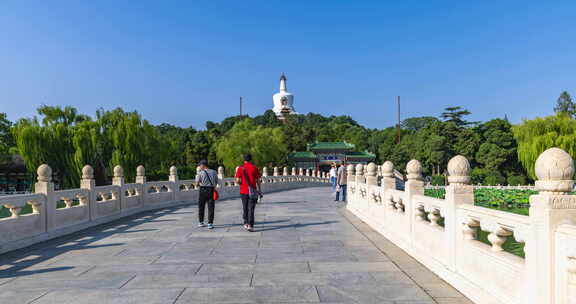 北京 北海公园大范围移动延时