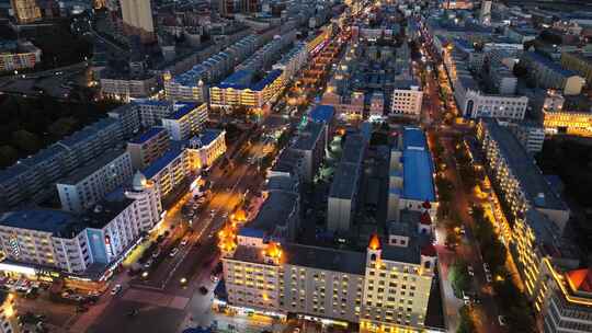 中国内蒙古呼伦贝尔满洲里市城市风光视频素材模板下载