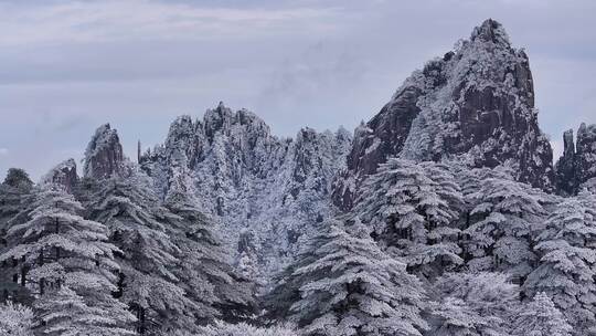 安徽黄山雪景