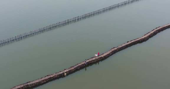 浙江省绍兴犭央犭茶湖古纤道