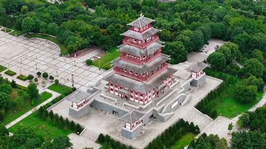 宝鸡地标建筑石鼓阁