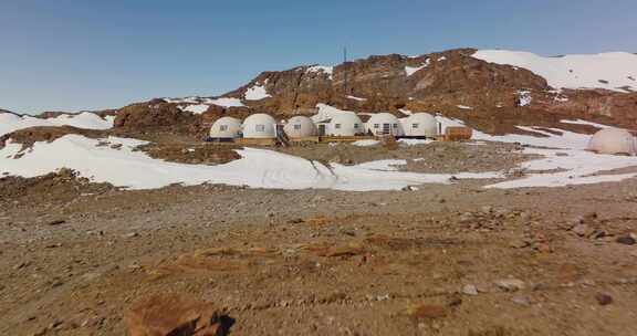 南极，营地基地，科学站，雪