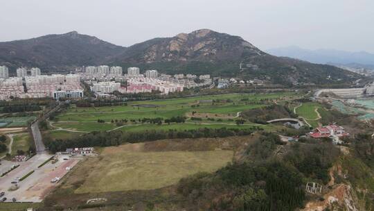 航拍青岛崂山景区