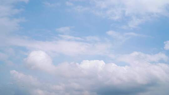 天空云朵夏日蓝天白云延时夏天唯美天空云层