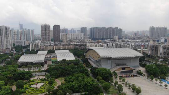 航拍福建莆田城市宣传片地标建筑