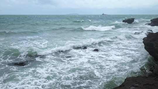 广西北海涠洲岛大海南岸鳄鱼山旅游旅行