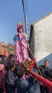 济南章丘梭庄，非物质文化遗产“抬芯子”