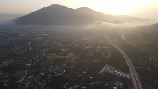 大气航拍 福建泉州 永春 清晨唯美自然风景