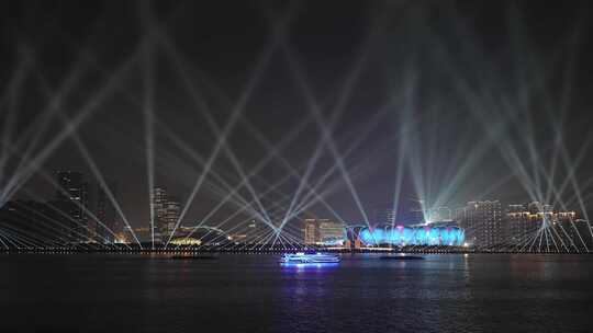 杭州亚运会主会场奥体中心开幕式灯光秀
