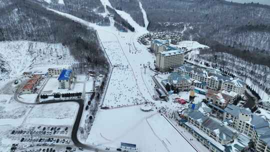 林海雪原 雪场素材4k