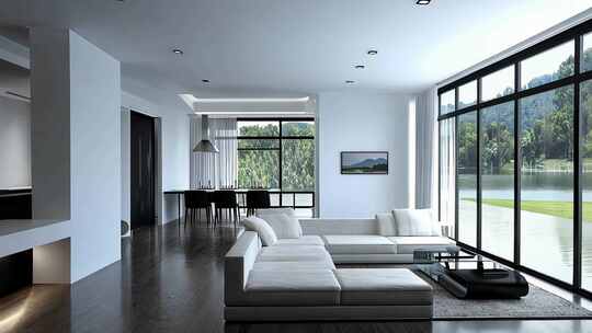 现代简约客厅家居室内设计展示