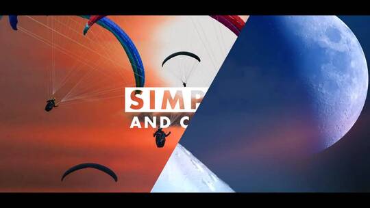 简洁体育活动赛事电视节目预告片介绍AE模板