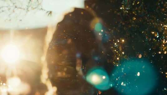 模糊光影效果画面