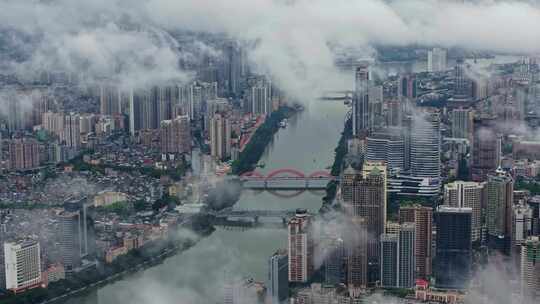 云上广州航拍大气空镜