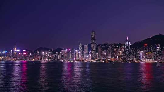 香港夜景维多利亚港