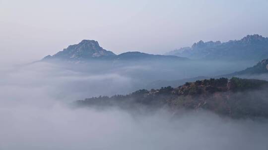 青岛大珠山平流雾