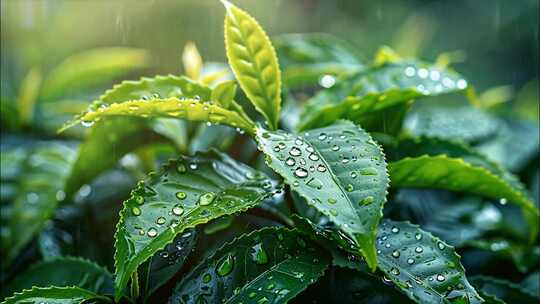 茶山茶场茶农采茶采茶过程茶叶种植茶叶生产