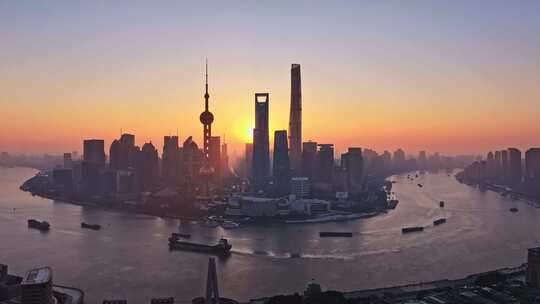 上海日出航拍合集1