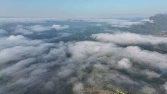 4k航拍河湖云海大美山川