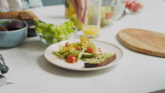 健康营养的蔬菜沙拉美食