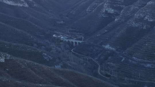 公路 山区道路 村村通  行驶 石家庄井陉县