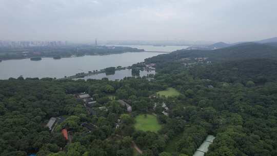 江苏无锡太湖鼋头渚风景区航拍