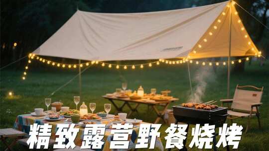 露营野餐烧烤户外露营派对