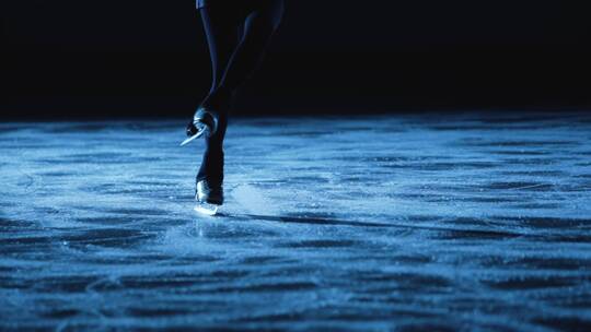 滑冰 花样滑冰 溜冰 运动 冰上视频素材模板下载