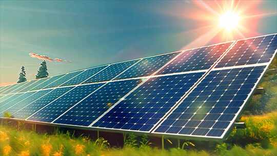 光伏太阳能板清洁能源新能源发电素材原创