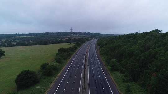 高速公路航拍