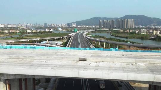 在建高速公路(香海大桥)视频素材模板下载