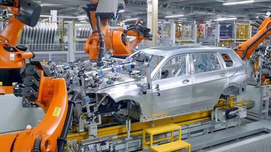 汽车工厂智能化自动化生产线